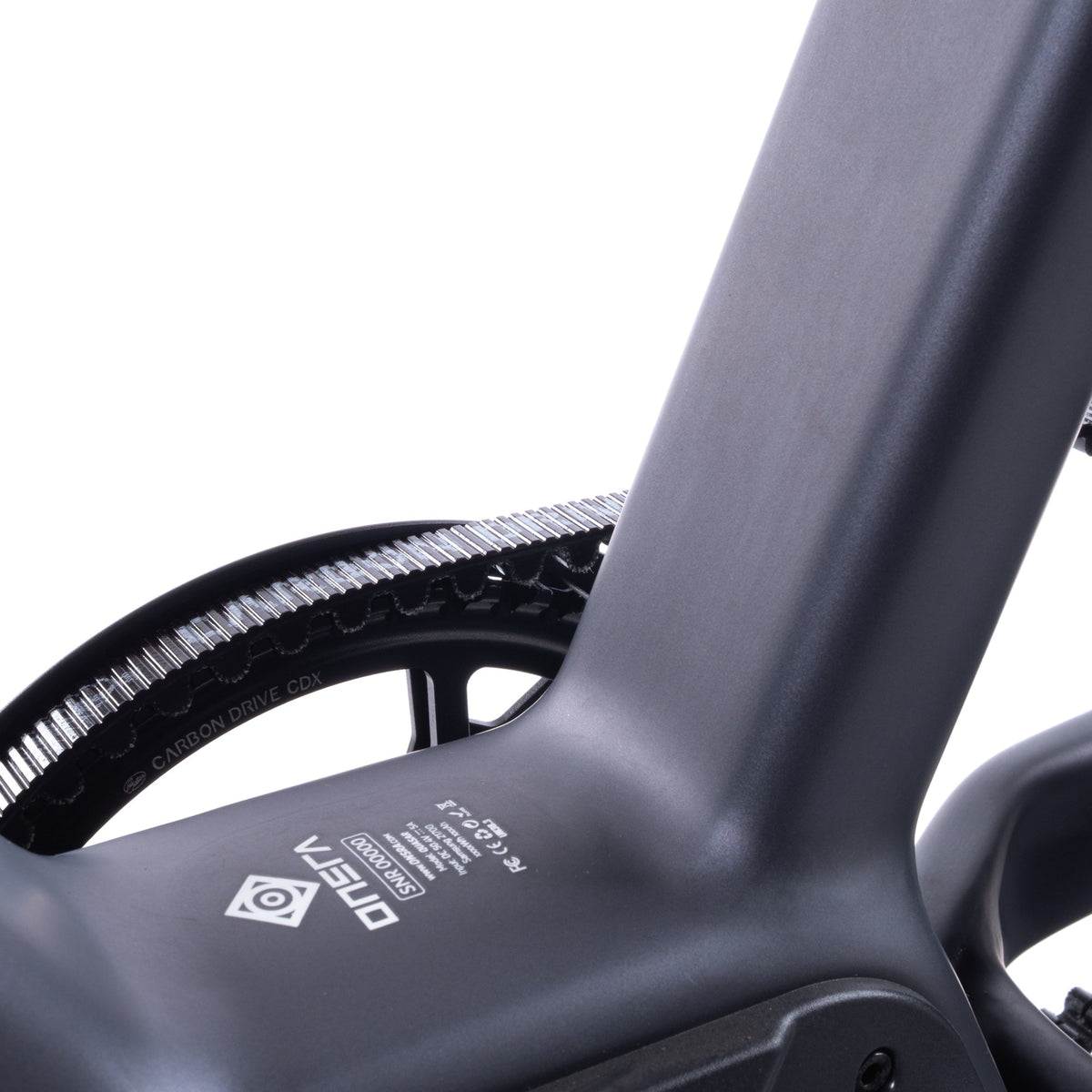 ONSRA QUASAR E-Bike – Rahmen mit Carbon Drive Riemen