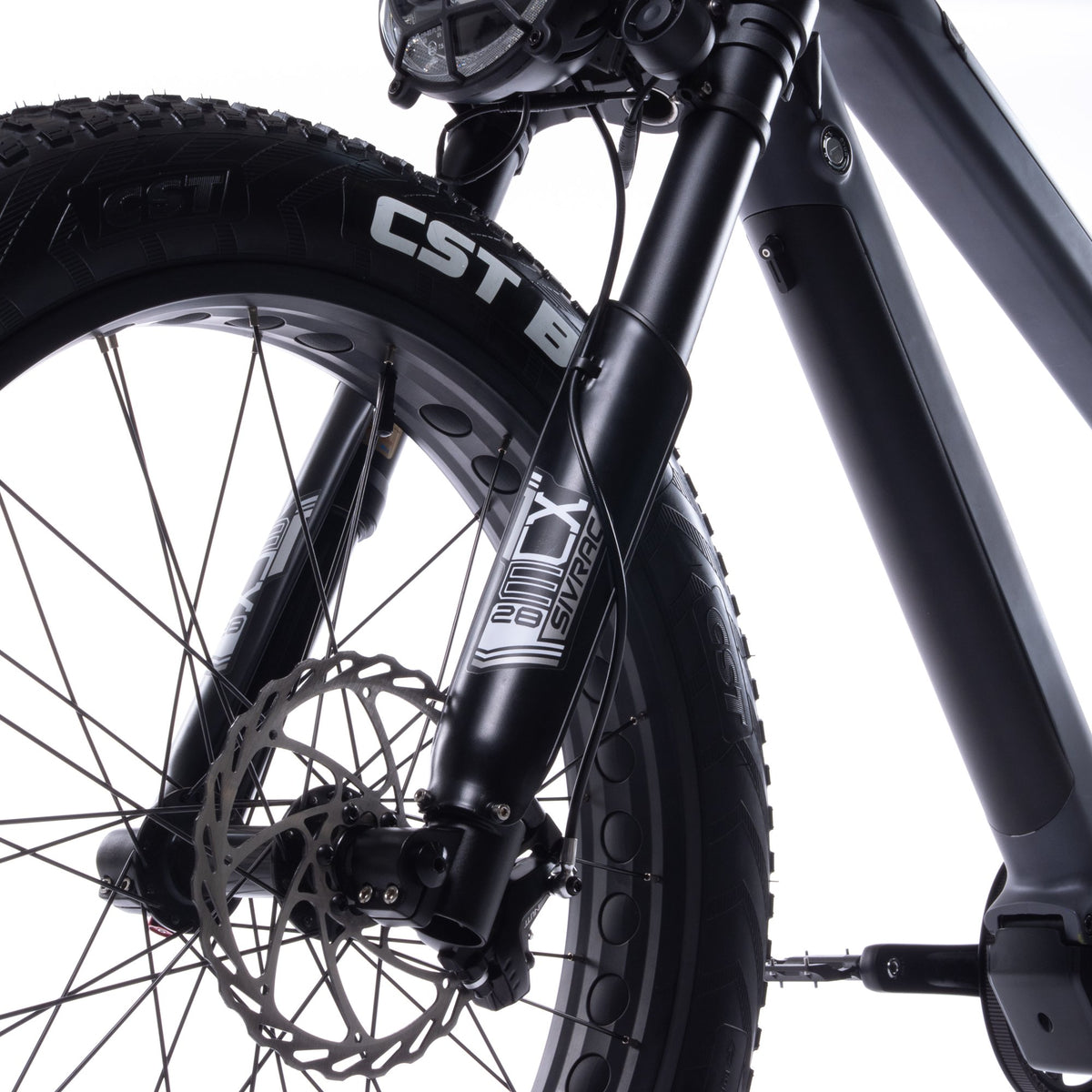 ONSRA QUASAR E-Bike – Federgabel mit Scheibenbremse
