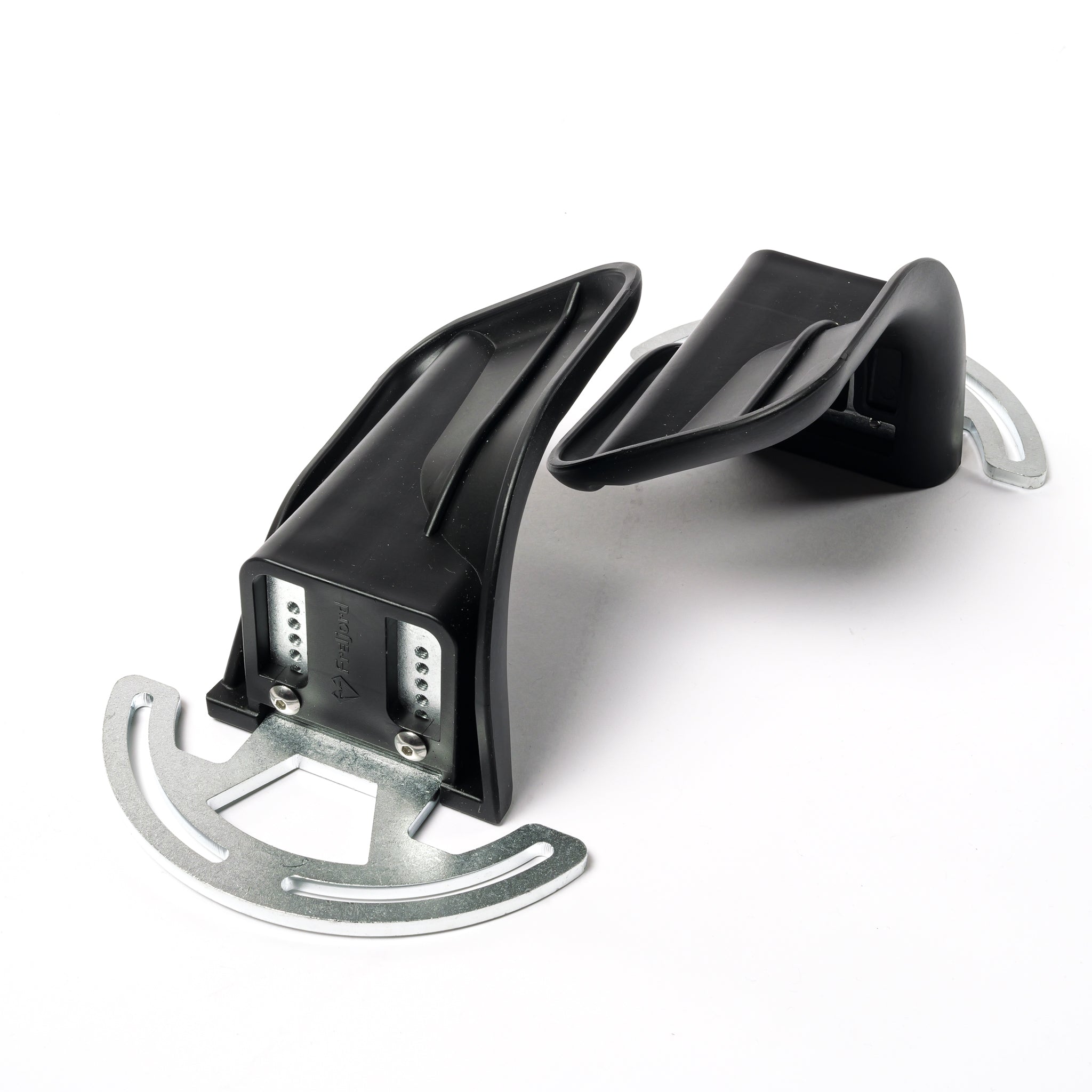 Black adjustable electric skateboard and longboard foot bindings with CNC steel mounting plate for downhill, freeride, carving, drifting, and off-road riding
Adjustable esk8 and longboard bindings with ergonomic foot support and CNC metal base for maximum board control and stability
Electric skateboard foot binding underside with reinforced mounting system and CNC steel plate compatible with longboards and freeride setups
