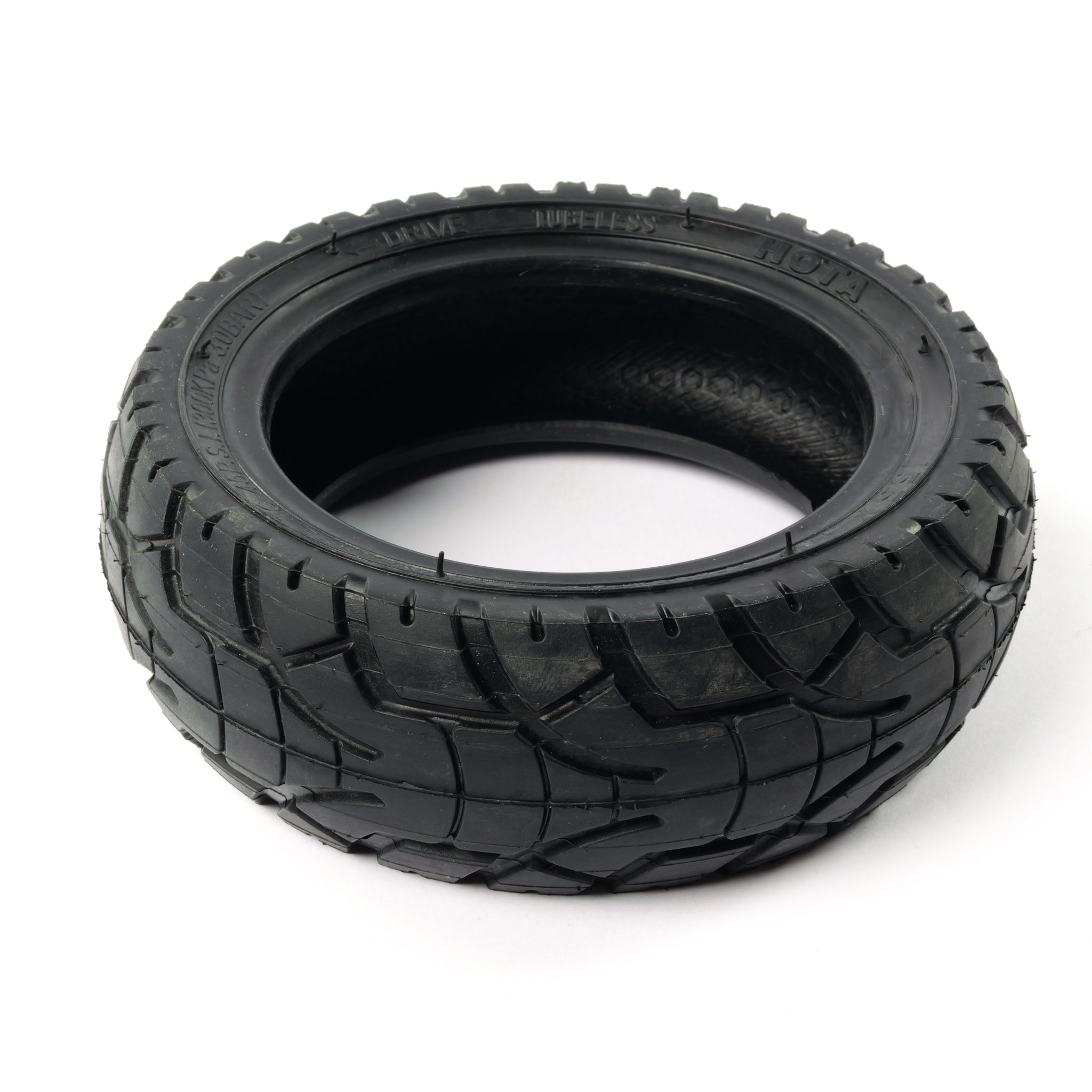 Gen 3 HOTA 155mm electric skateboard tire by ONSRA for street and off-road riding, black tread, 155x50 size