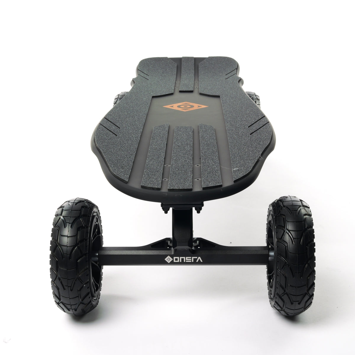 Challenger 2 electric skateboard with kicktail deck, all-CNC trucks and components, high performance esk8 longboard for commuting and carving