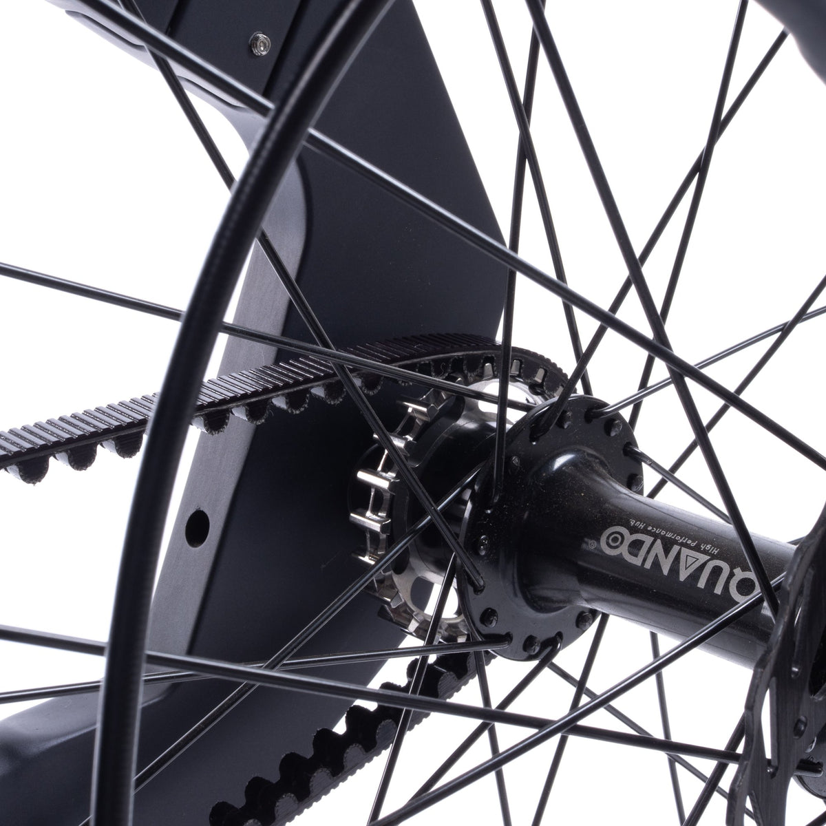 ONSRA QUASAR E-Bike – Hinterradnabe mit Carbon Drive Riemen