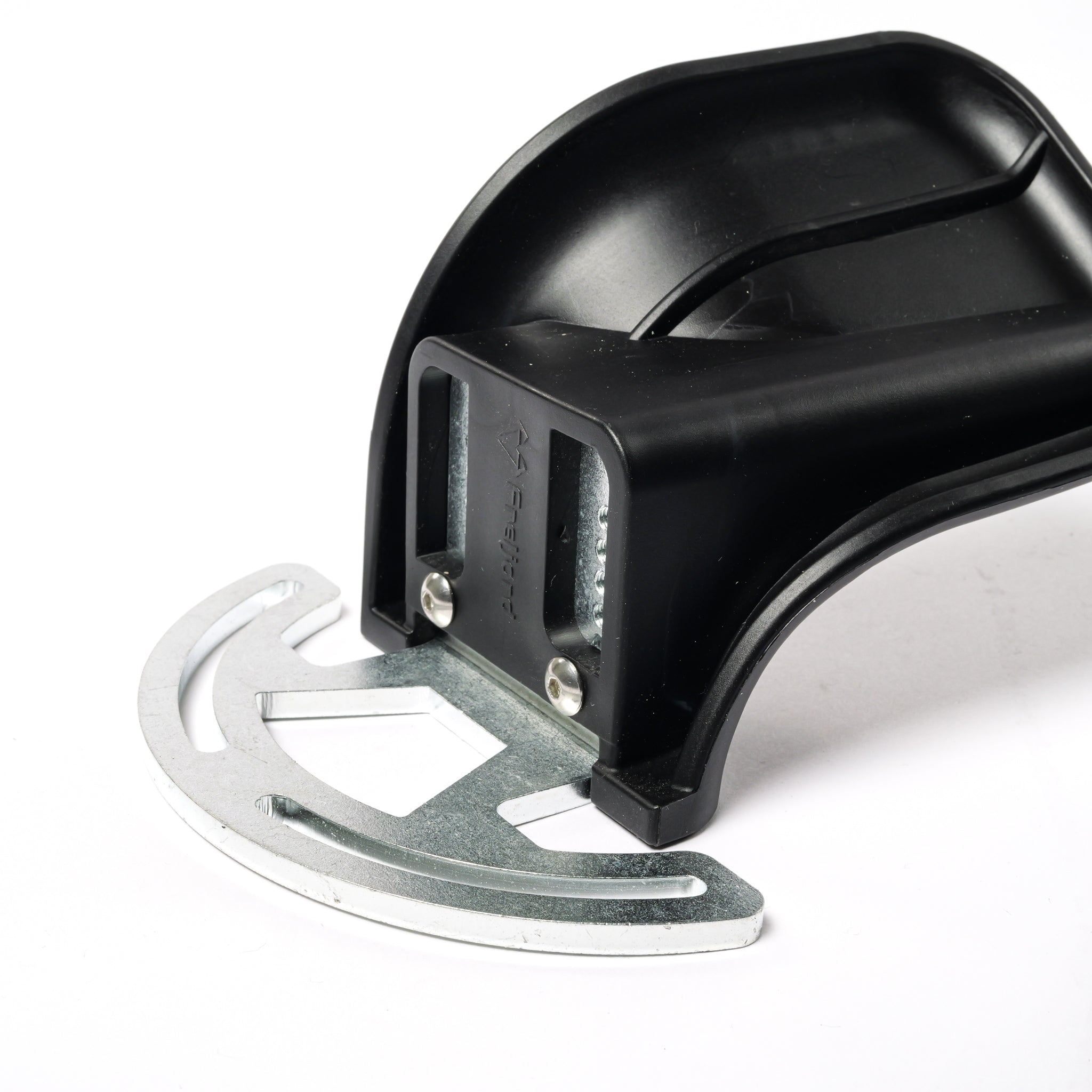 Black adjustable electric skateboard and longboard foot bindings with CNC steel mounting plate for downhill, freeride, carving, drifting, and off-road riding
Adjustable esk8 and longboard bindings with ergonomic foot support and CNC metal base for maximum board control and stability

Electric skateboard foot binding underside with reinforced mounting system and CNC steel plate compatible with longboards and freeride setups