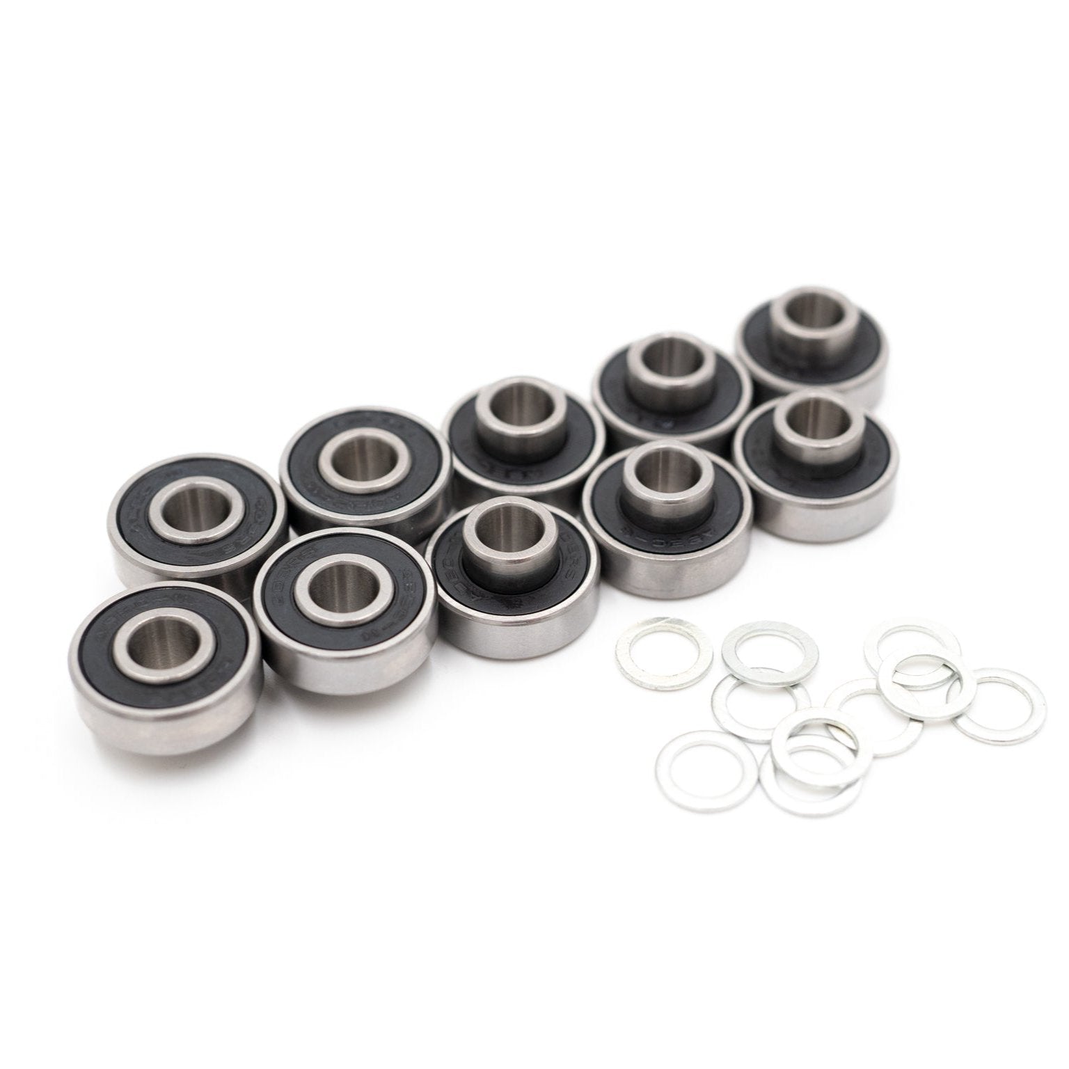 608RS 8mm Skateboard Bearings with integrated Spacers