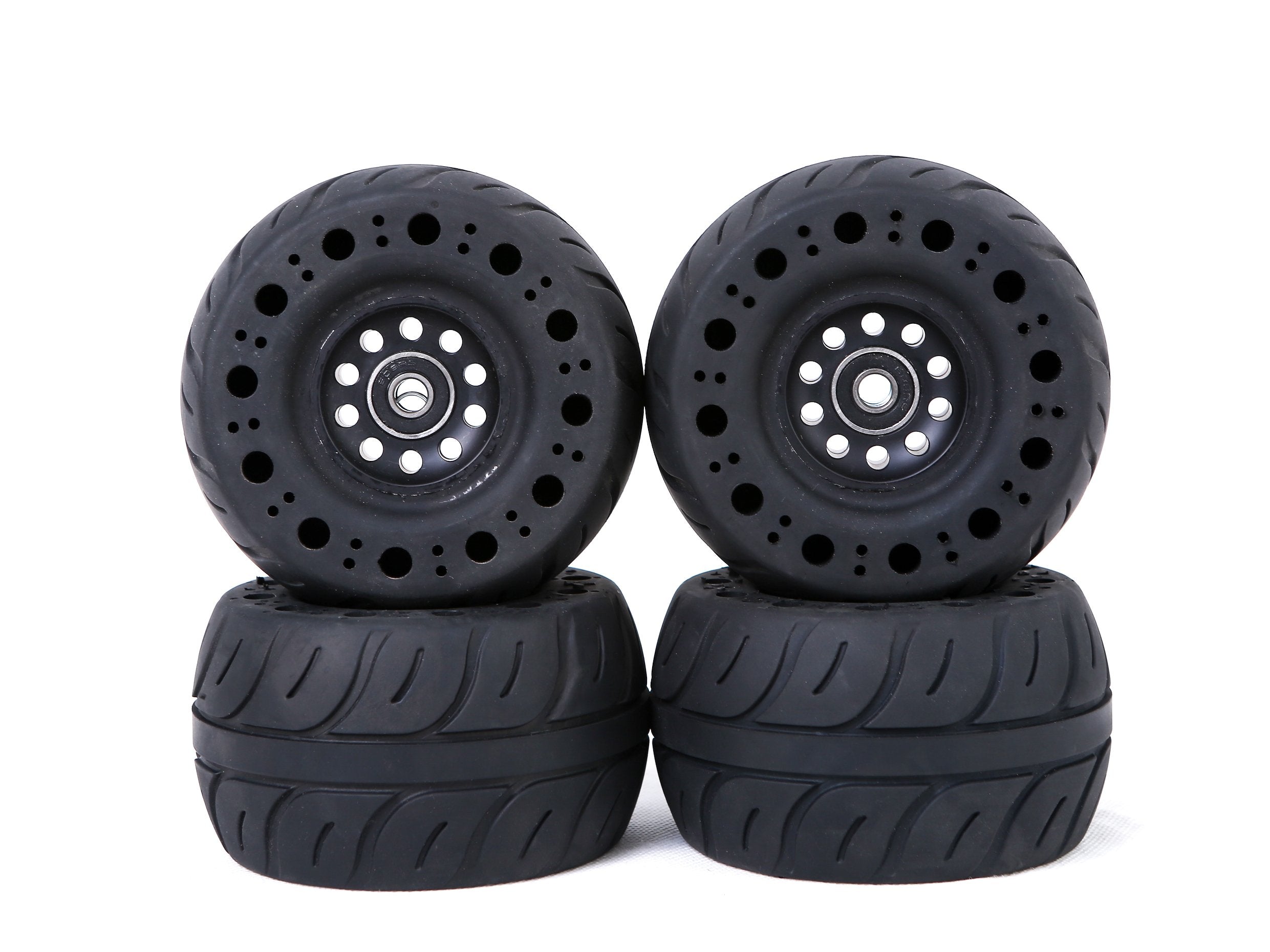 Electric Skateboard Wheels by ONSRA 115mm Rubber Airless Wheels